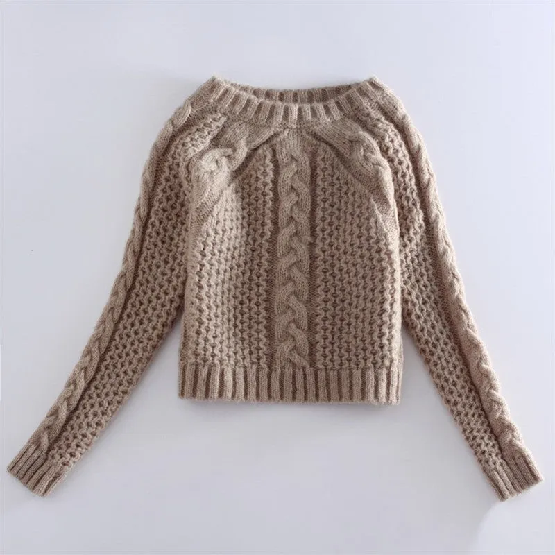 2 pcs set Female Knitted fallessential sweatshirt.
