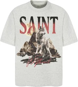 Arnodefrance Unisex Vintage Wolves Graphic Tshirt Saint Printing Streetwear Tshirts Rapper Tee Shirt Short Sleeve Shirt