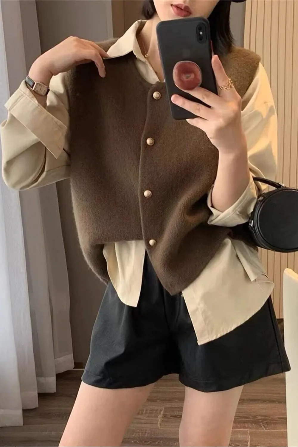 Classic Elegant Knitted Vest Sweater