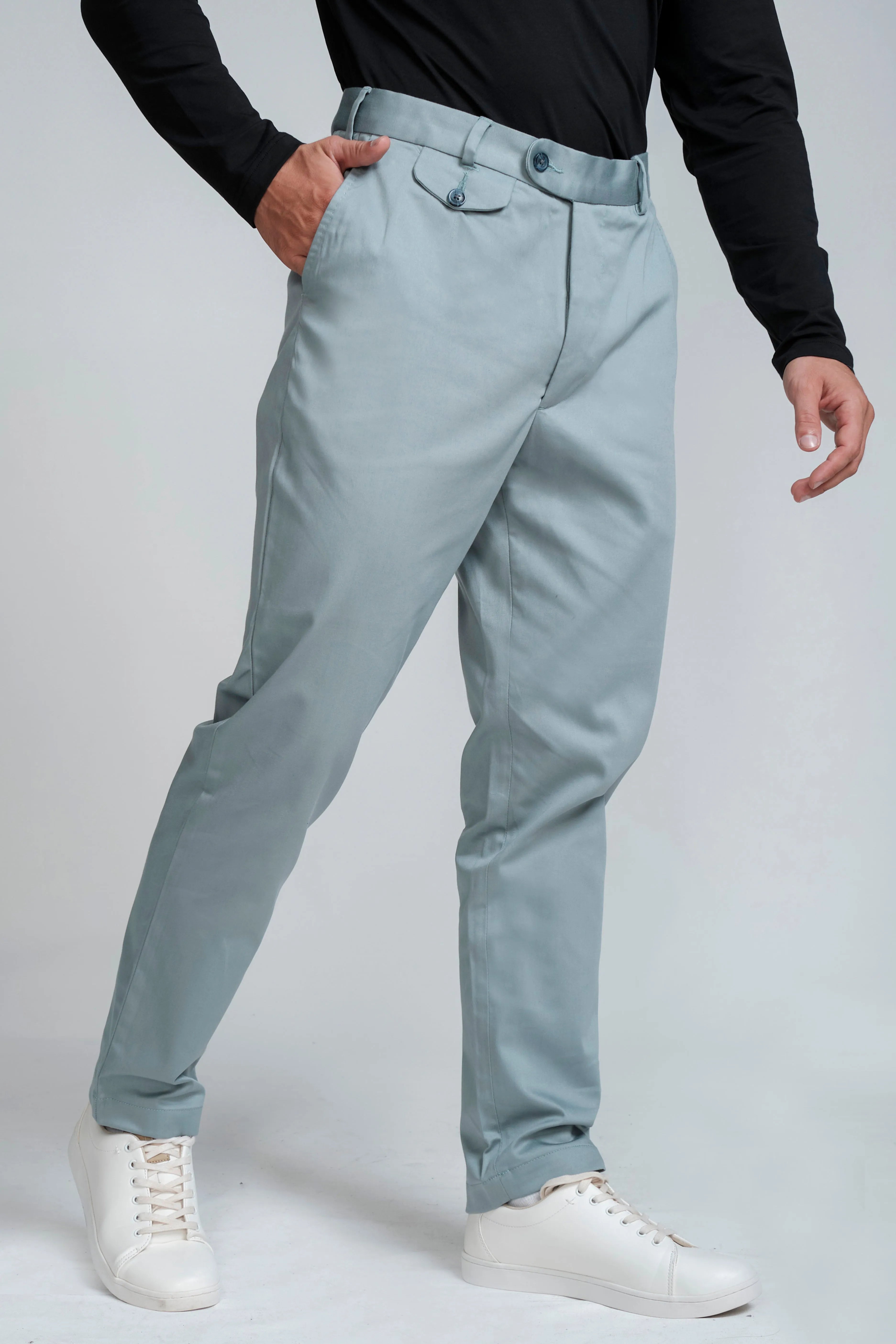 Crocodile Mens Slim Fit Chino Aquifer