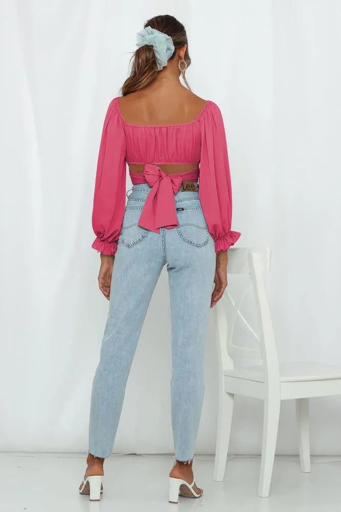 Cute Off Shoulder Long Sleeve Blouse