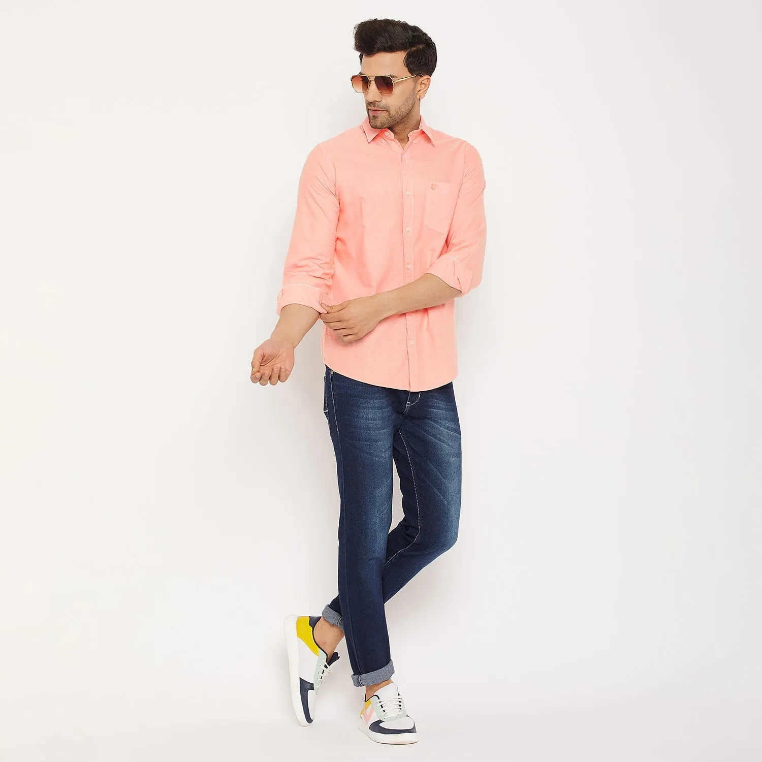 Duke Stardust Men Full Sleeve  Cotton Shirt (SDO5PLO)