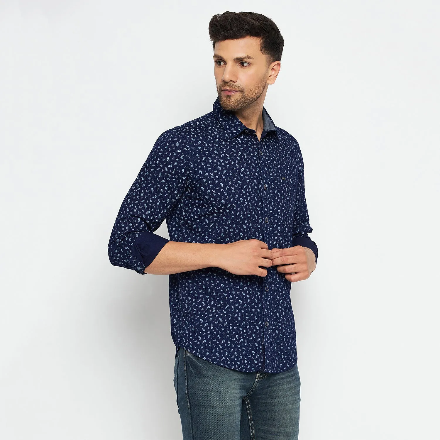 Duke Stardust Men Full Sleeve Cotton Shirts (SD7PRIAQ)