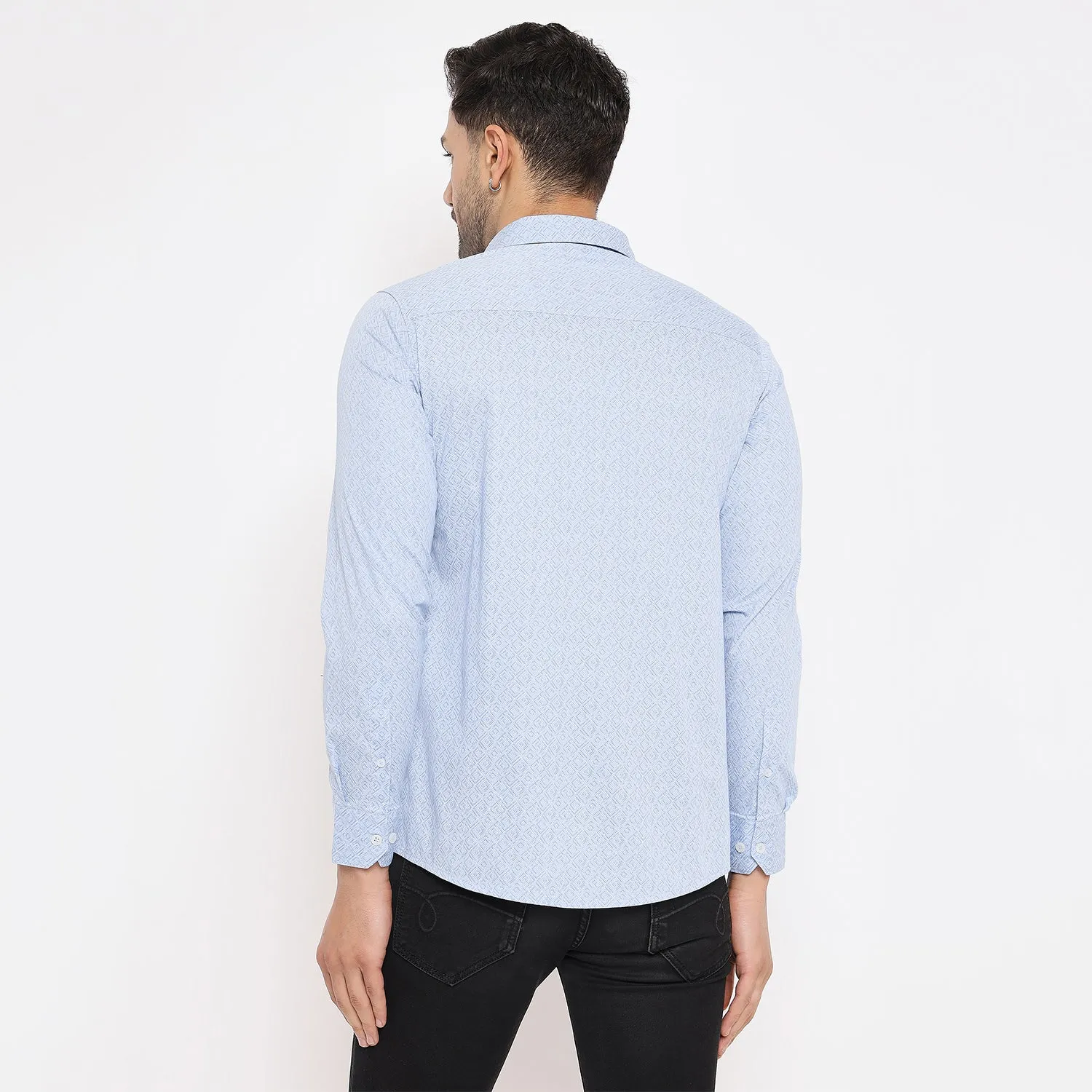 Duke Stardust Men Full Sleeve Self Design Cotton Shirt (SDO7PRC)