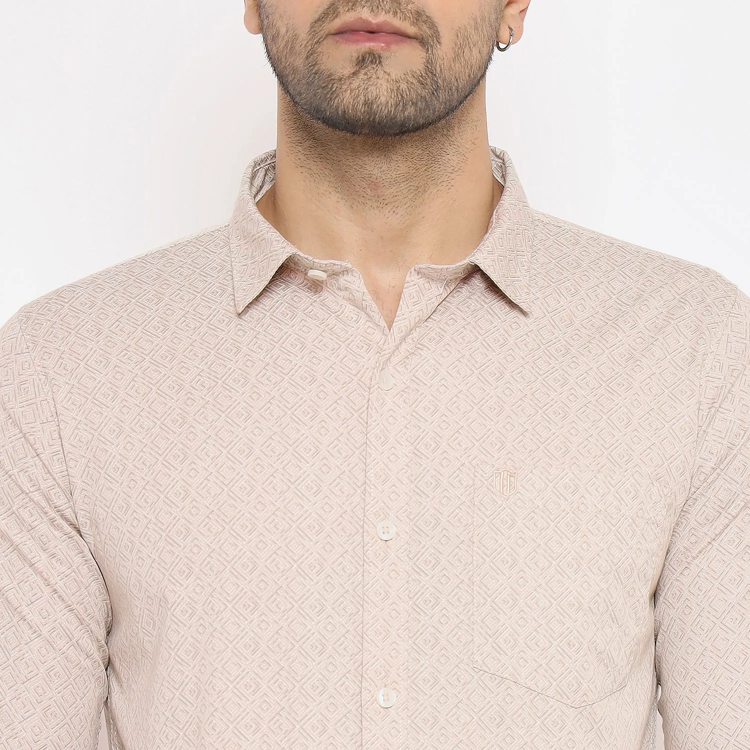 Duke Stardust Men Full Sleeve Self Design Cotton Shirt (SDO7PRC)