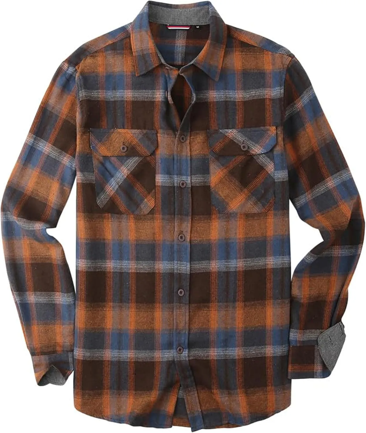 Flannel Shirt for Men Button Down Regular Fit Mens Flannel Shirt Long Sleeve Casual Plaid Flannel Shirt