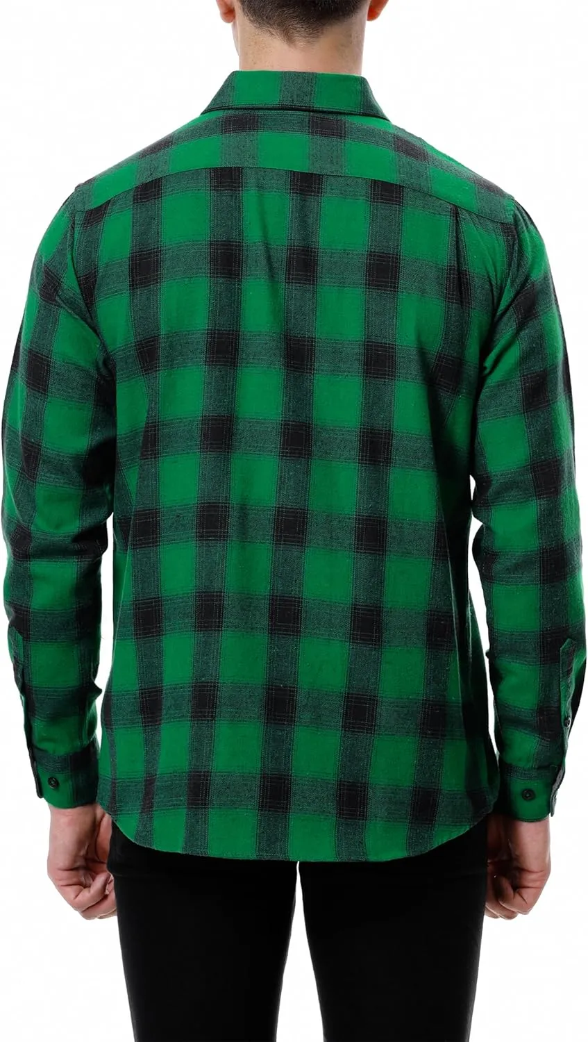 Flannel Shirt for Men Button Down Regular Fit Mens Flannel Shirt Long Sleeve Casual Plaid Flannel Shirt