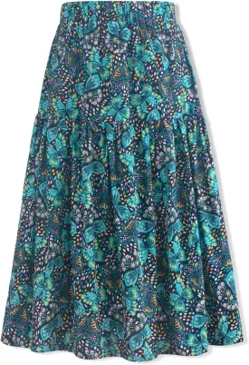 Floral Long Skirt for Girls Toddler & Kids & Teens II Girl's A-Line Maxi Skirts