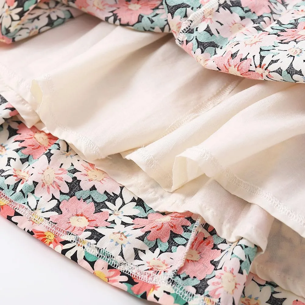 Floral Long Skirt for Girls Toddler & Kids & Teens II Girl's A-Line Maxi Skirts