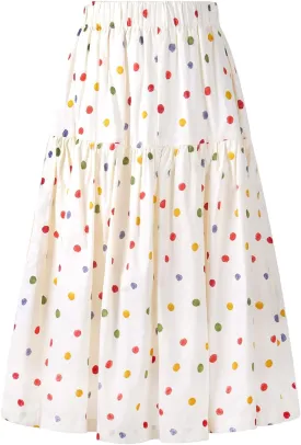 Floral Long Skirt for Girls Toddler & Kids & Teens II Girl's A-Line Maxi Skirts