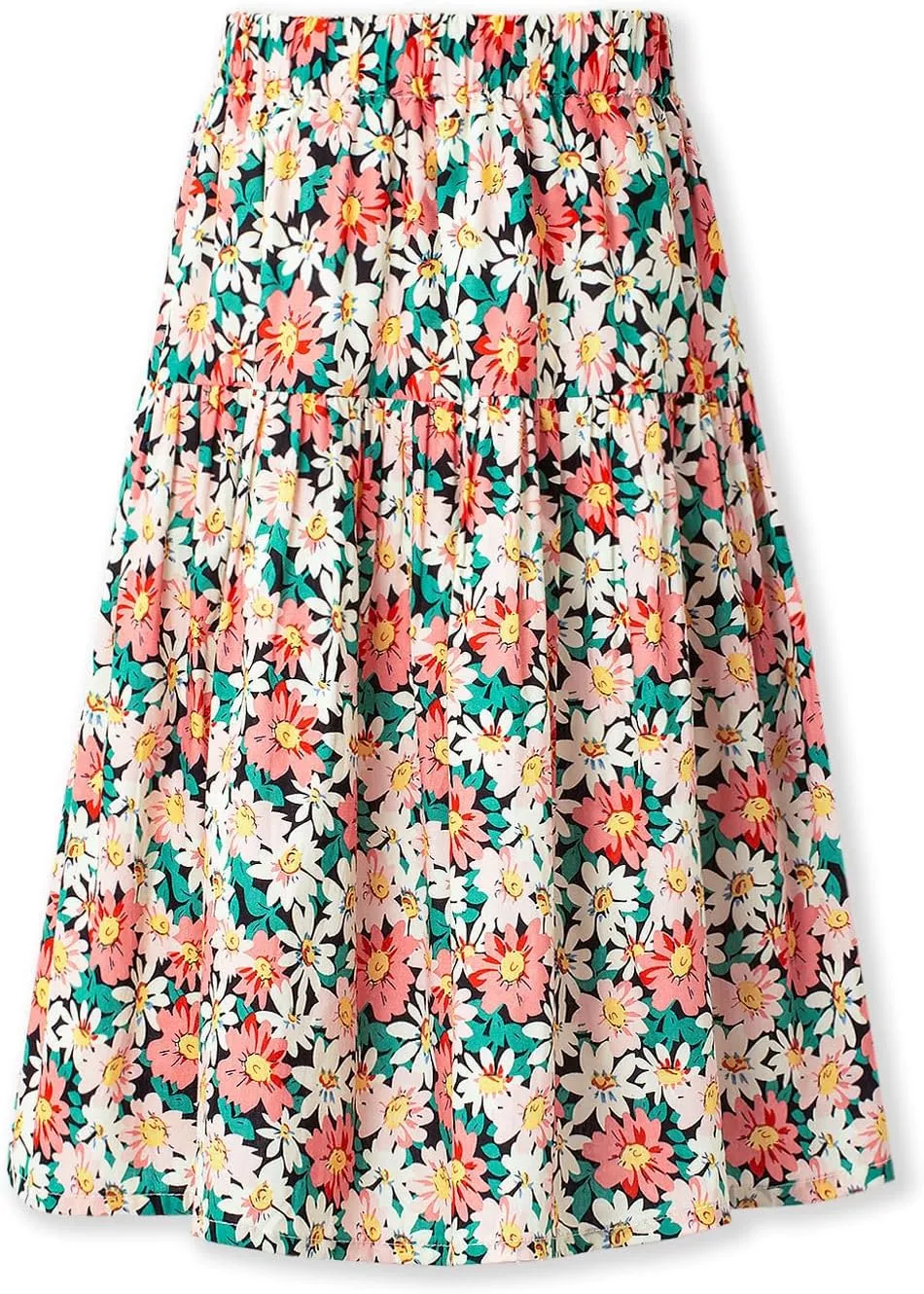 Floral Long Skirt for Girls Toddler & Kids & Teens II Girl's A-Line Maxi Skirts