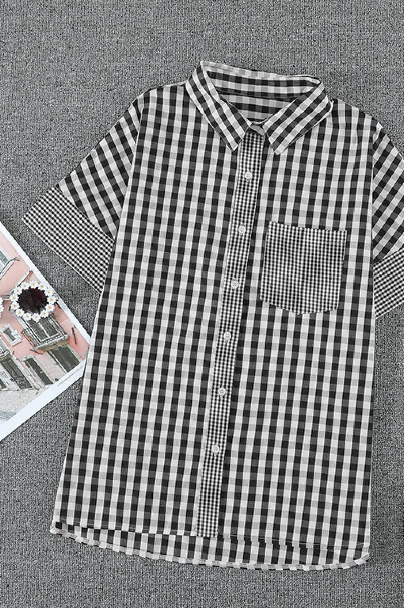 Gingham Button Up Shirt