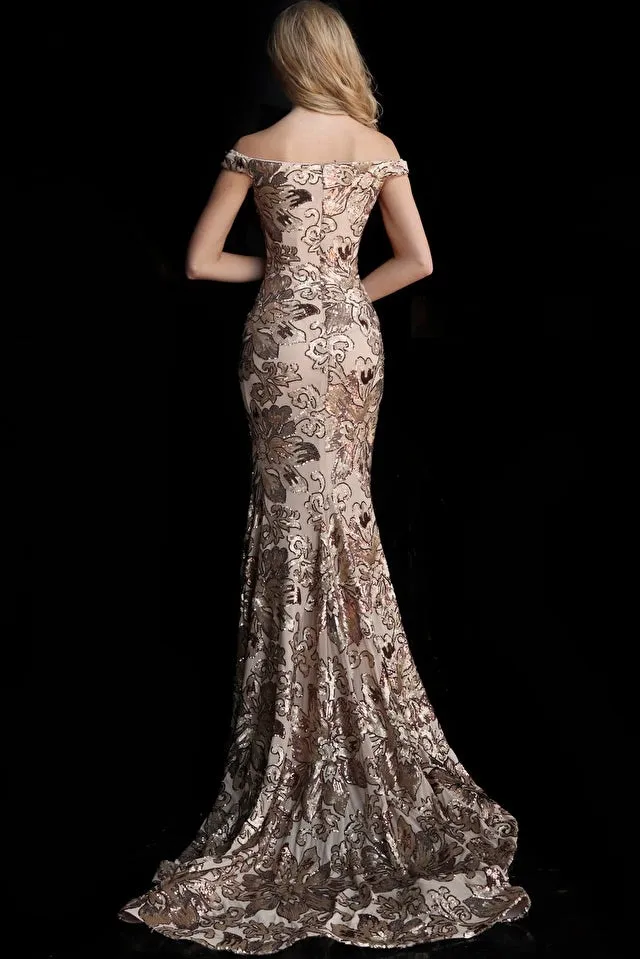 Jovani - 63516 - Off the Shoulder Sweetheart Neck Dress