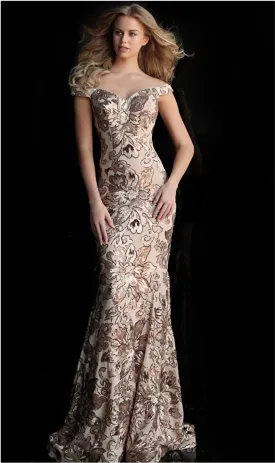 Jovani - 63516 - Off the Shoulder Sweetheart Neck Dress