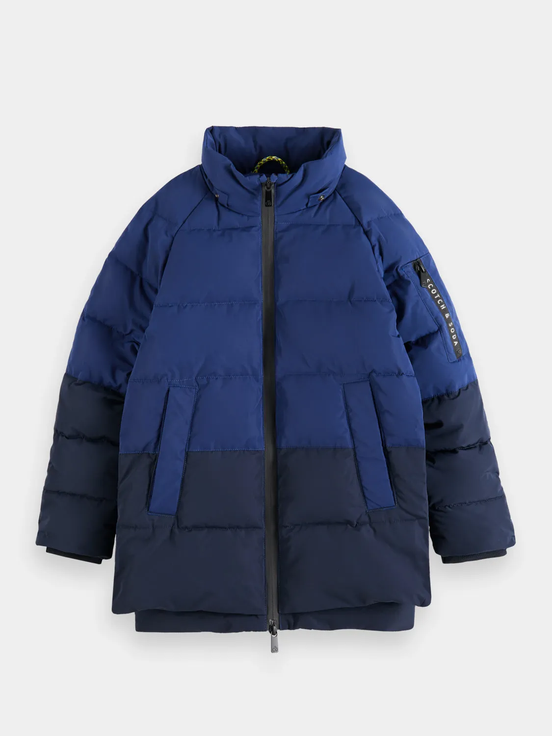 Kids - Mid-length water repellent padded jacket