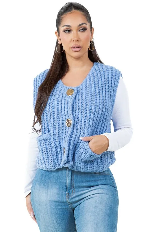 KNITTED VEST | 3 COLORS