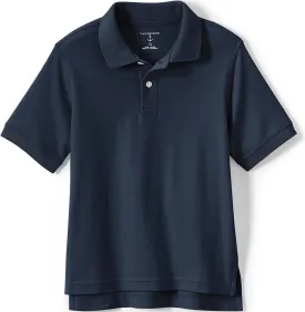 Lands' End School Uniform Kids Short Sleeve Interlock Polo Shirt