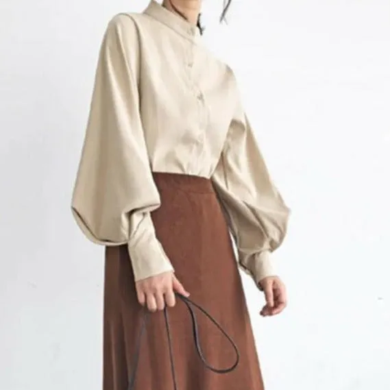 Lantern- Long sleeve blouse shirt