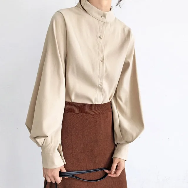 Lantern Sleeve Blouse