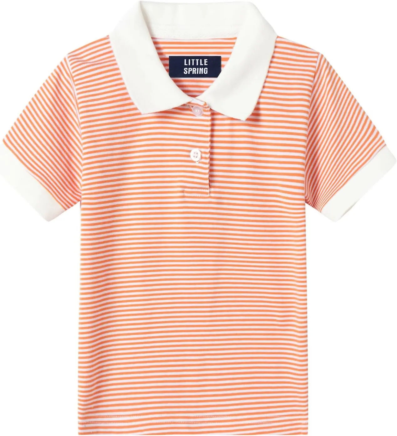 LittleSpring Boys Girls Polo Shirt School Uniform Short Sleeve Pique Polo T Shirt for Kids