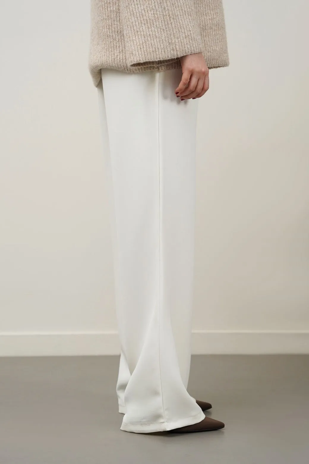 LONG FORMAL STRAIGHT TROUSERS