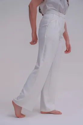 LONG FORMAL STRAIGHT TROUSERS