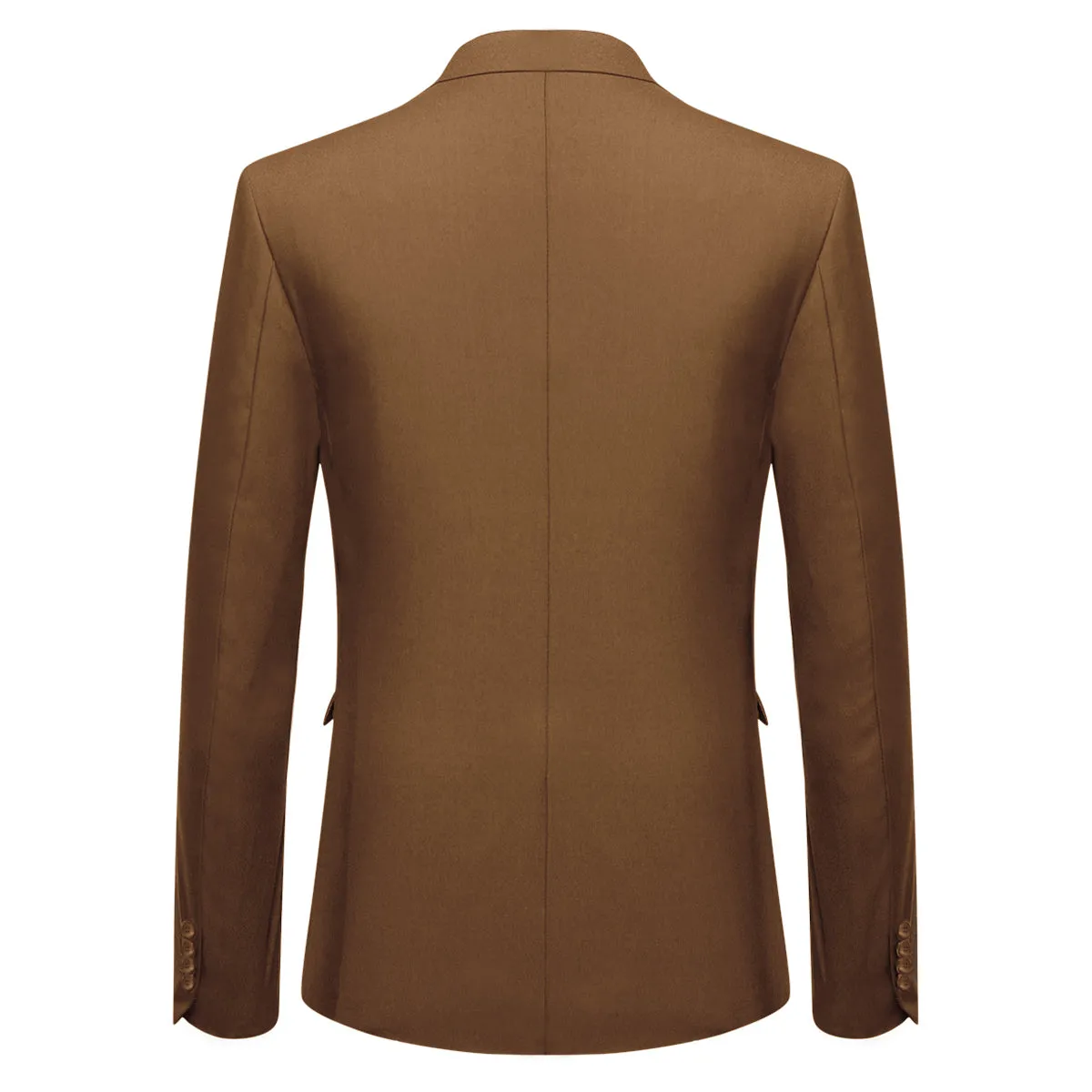 Mens Coffee 2 Piece Slim Fit One Button Suits