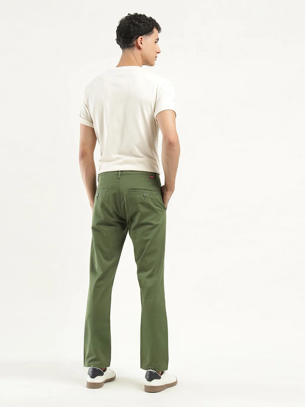 Men's Olive Slim Fit Chinos