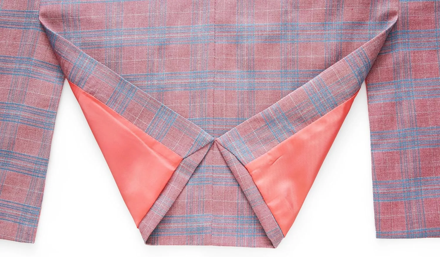 MOGU Men's Plaid Tuxedo Suit - Double Breasted 2-Piece Checkered Set with Suit Jacket and Pants for Prom and Wedding