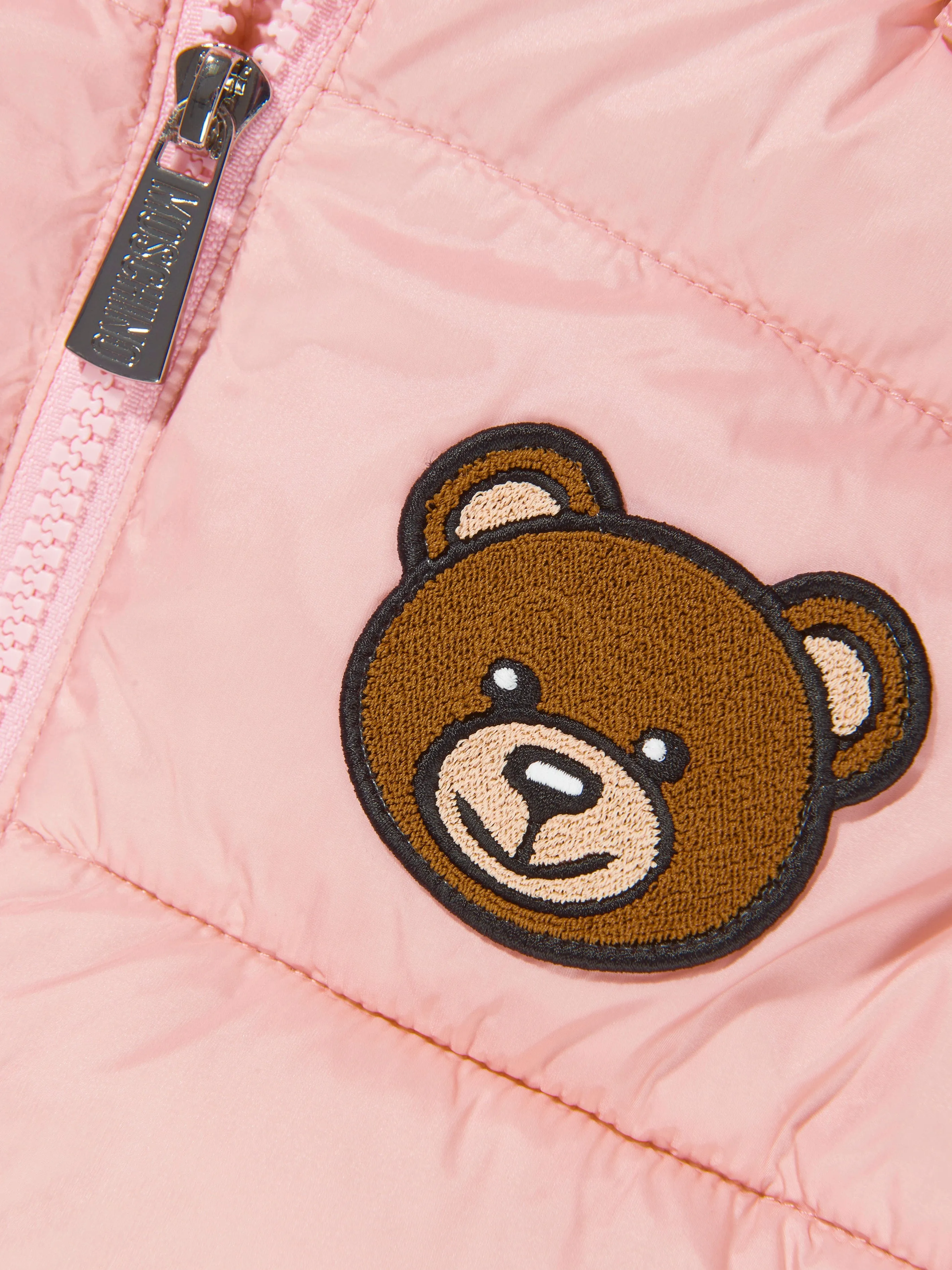 Moschino Girls Logo Trim Padded Jacket