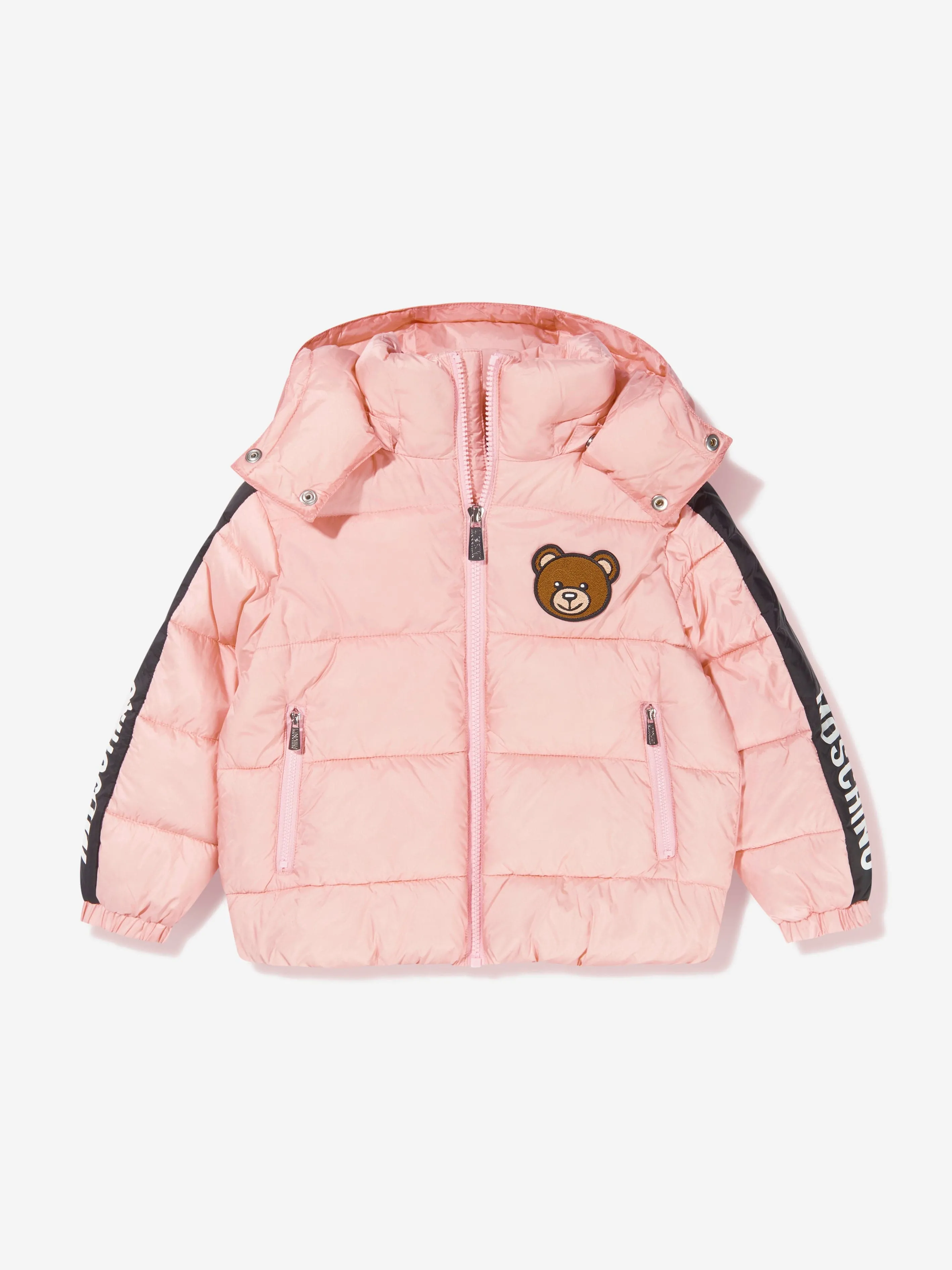 Moschino Girls Logo Trim Padded Jacket
