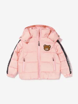Moschino Girls Logo Trim Padded Jacket