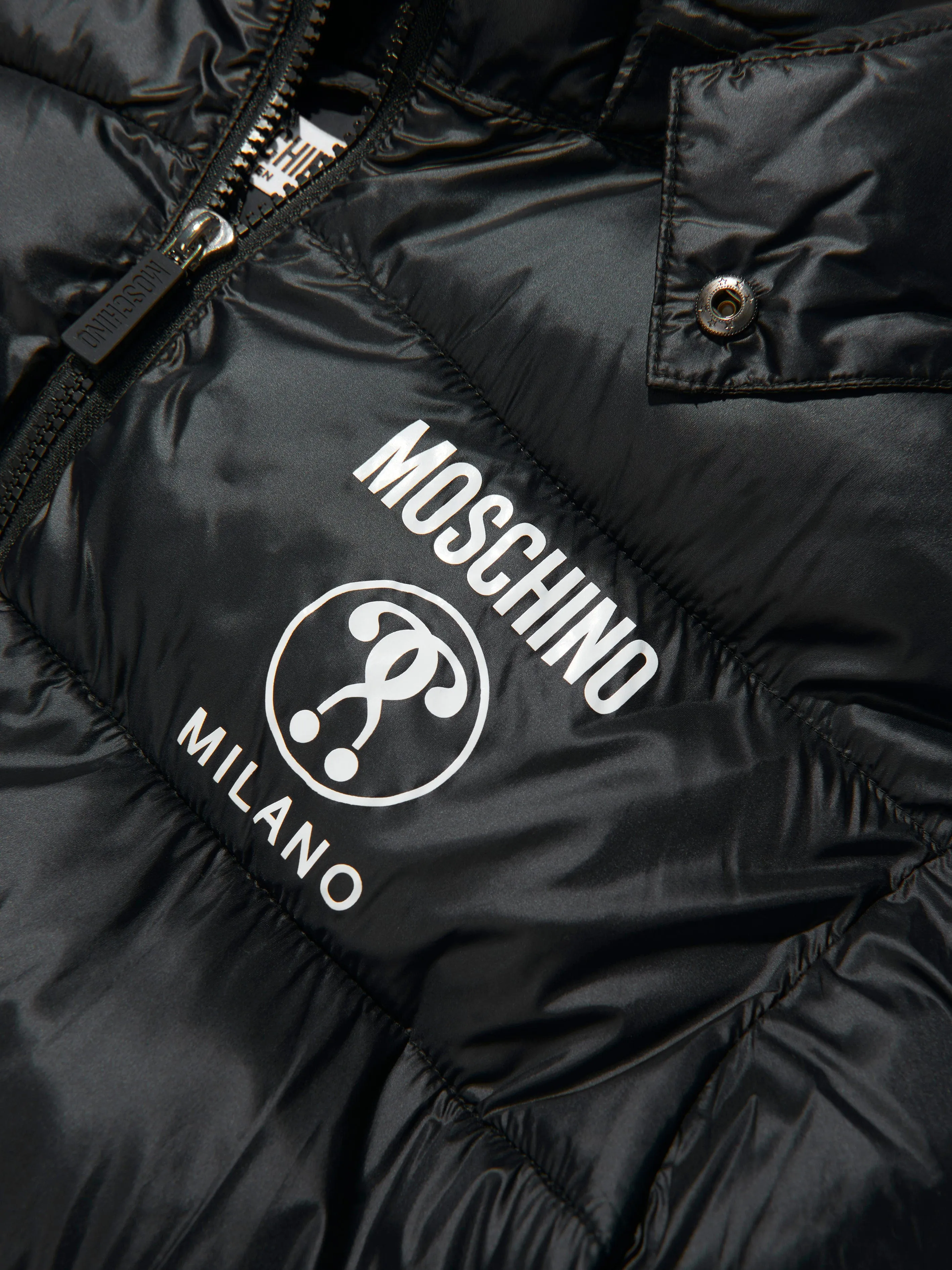 Moschino Kids Milano Logo Padded Jacket