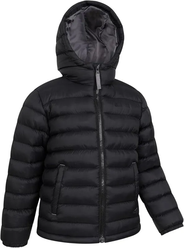 Mountain Warehouse Seasons Padded Kids Jacket - Water Resistant & Lightweight Insulated Rain Coat for Boys & Girls - Great for Spring