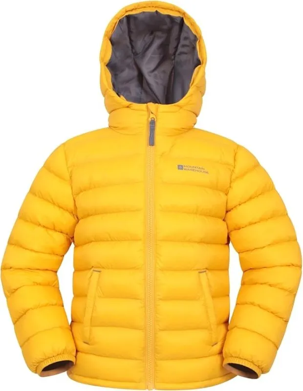 Mountain Warehouse Seasons Padded Kids Jacket - Water Resistant & Lightweight Insulated Rain Coat for Boys & Girls - Great for Spring