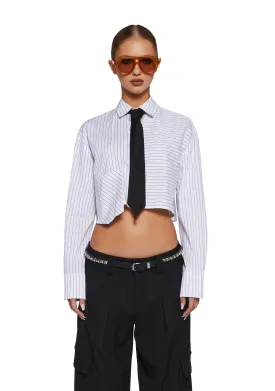 Office Hours Button Up Shirt - White