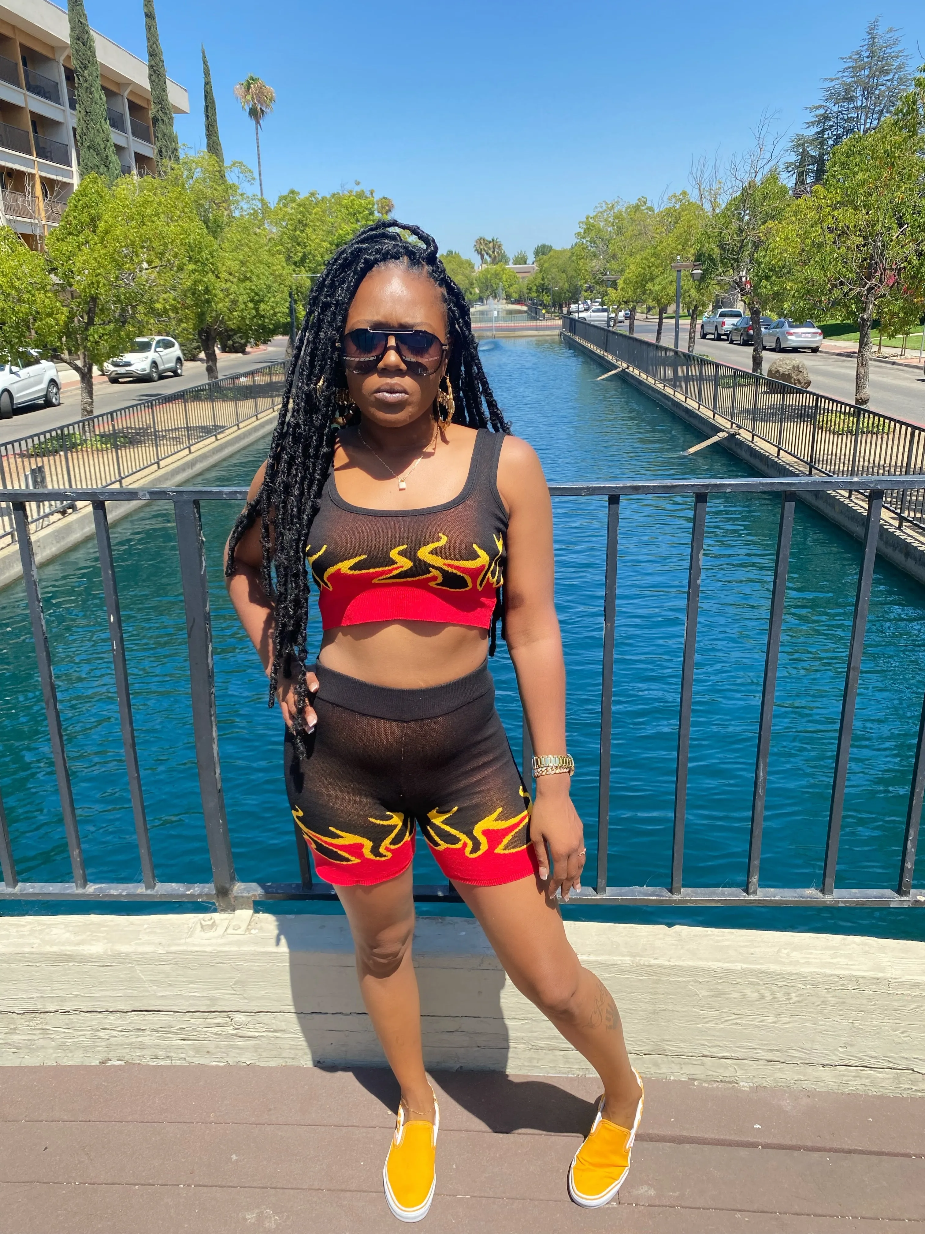 "Flamin" Two Piece Set