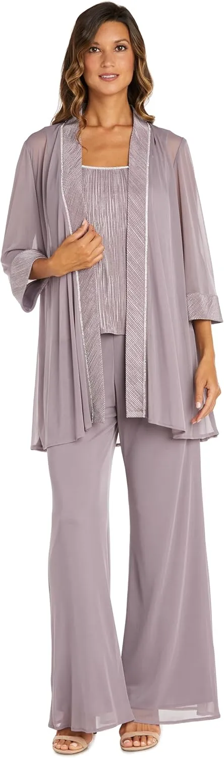 R&M Richards Womens 3PC Pleated Pant Outfit
