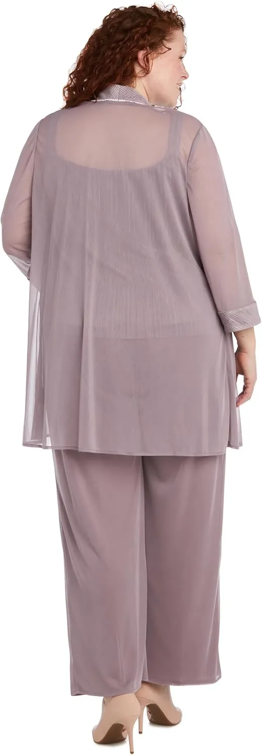 R&M Richards Womens 3PC Pleated Pant Outfit
