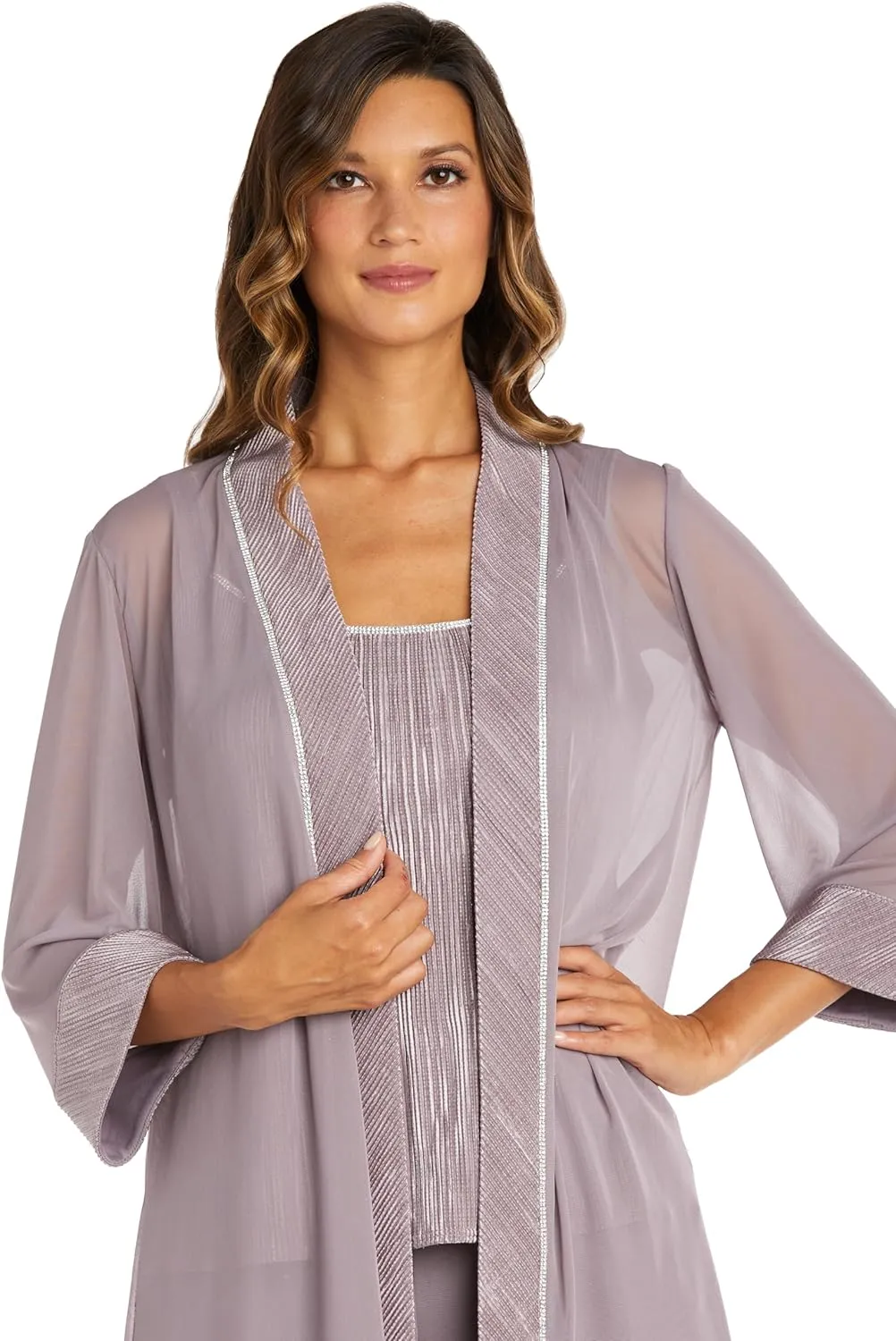 R&M Richards Womens 3PC Pleated Pant Outfit
