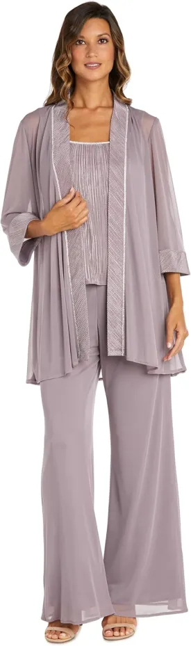 R&M Richards Womens 3PC Pleated Pant Outfit