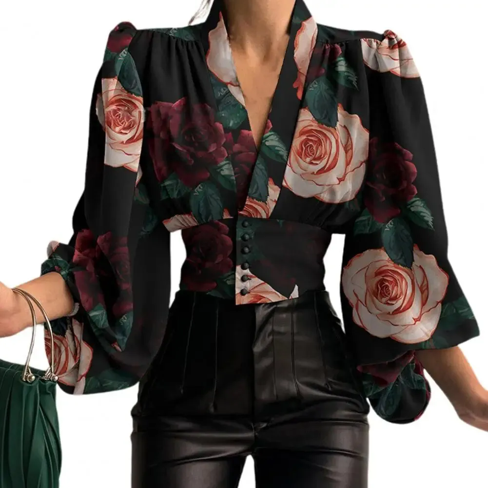 SANWOOD Vintage Long Sleeve Blouse - Retro Elegance with a Modern Twist