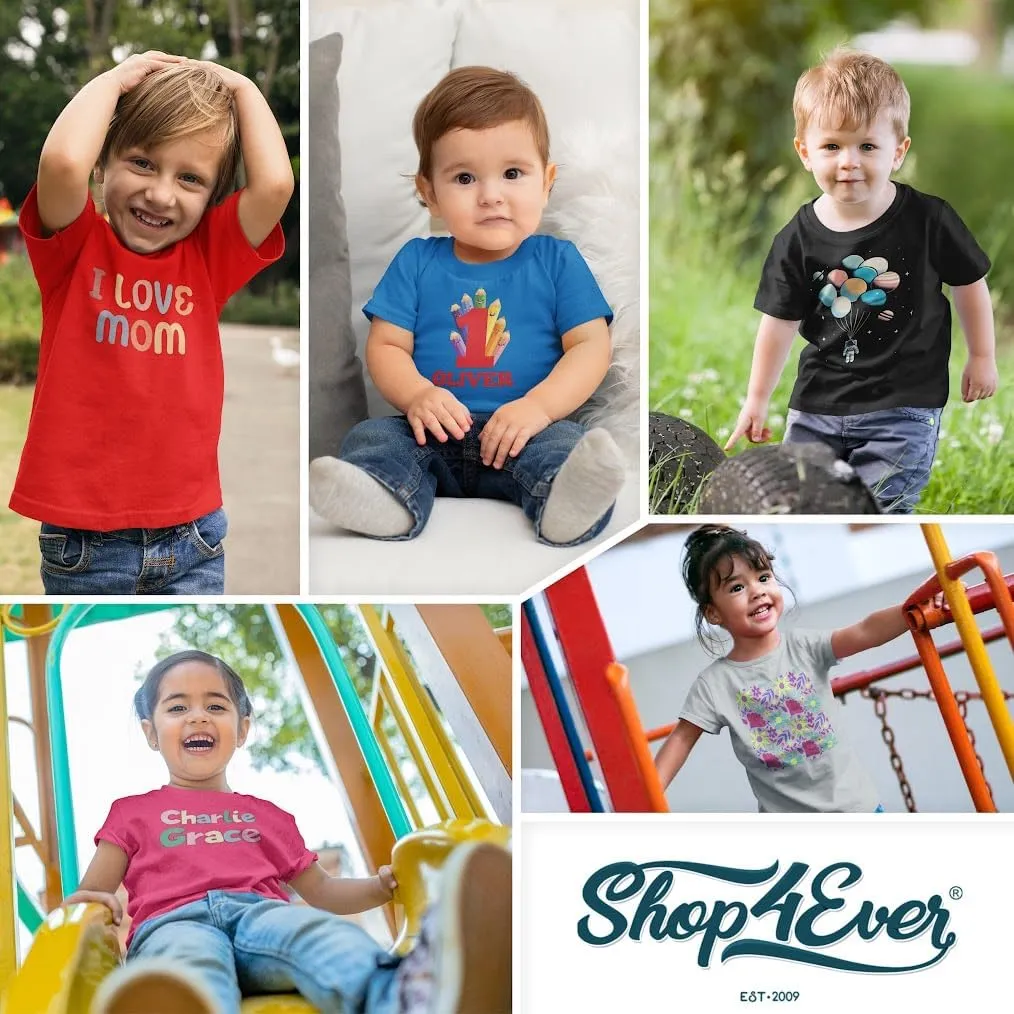shop4ever Personalized Custom Design Your Own Toddler Cotton T-Shirt