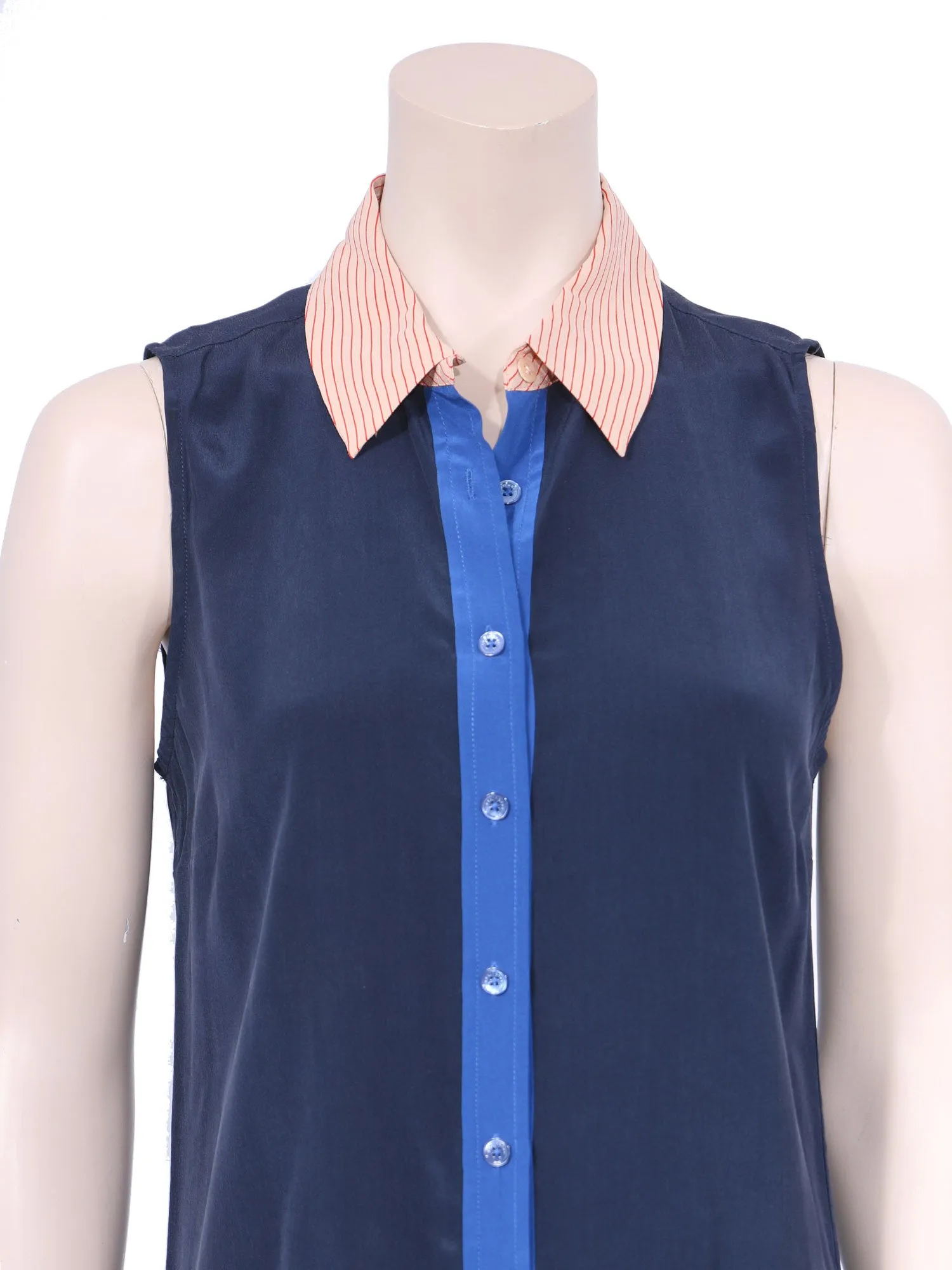 Silk Button-Up Shirt Dress