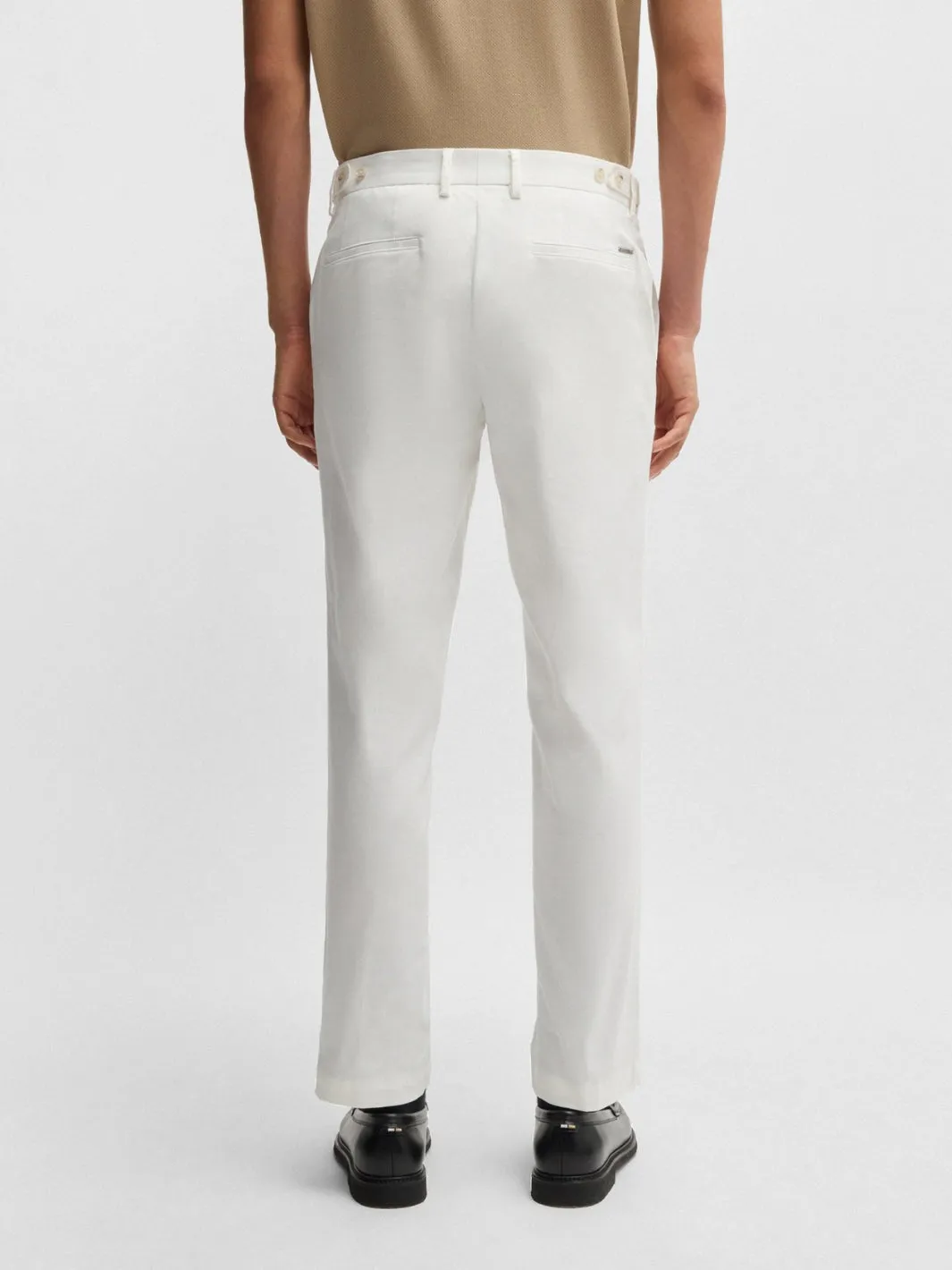 STRETCH-COTTON TROUSERS Hvit
