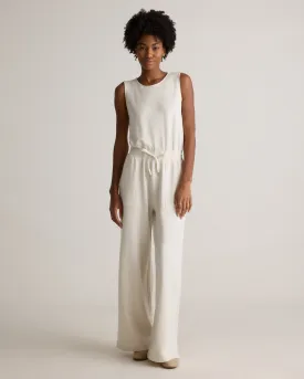 SuperSoft Fleece Sleeveless Wide Leg Jumpsuit