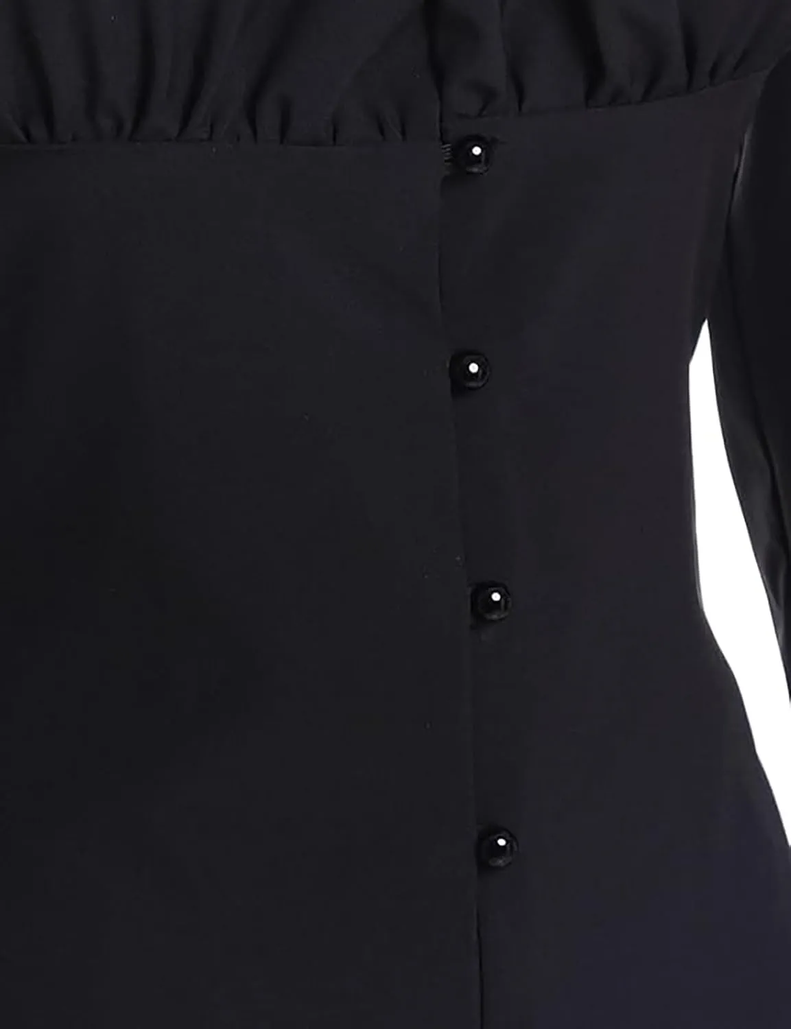 Victorian Blouse for Women Vintage Ruffle Long Sleeves Shirt Tops