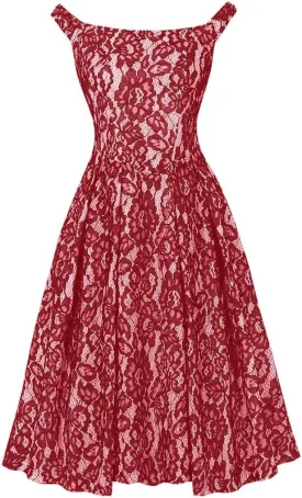 Women Vintage Lace Jacquard Dress Back Tie Sexy Sleeveless Elegant Evening Gown Club Party Dress