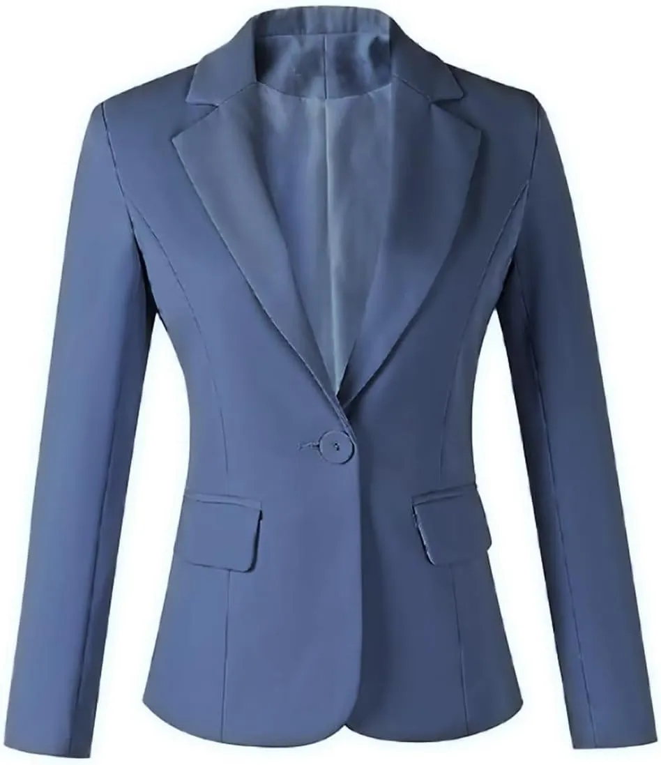 Women's Blazer Solid Casual Blazer Suit Jackets for Women Open Front Office Work Suit Jacket Blazers
