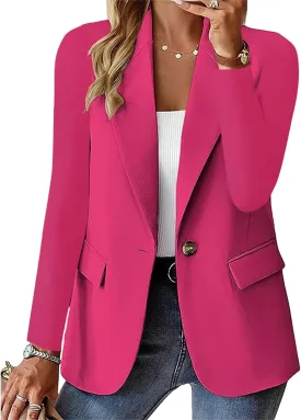 Womens Blazers for Work Professional Suit Jackets Dressy Long Sleeve Blazer Business Casual Outfits Work Office Blazer